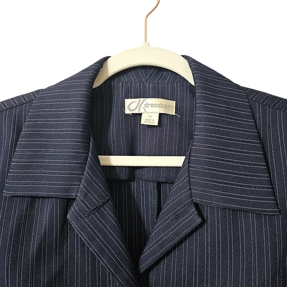 Dressbarn Pinstripe Suit Jacket - Size 14 - Picture 3 of 14